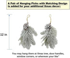 Large 28" D Pre-lit Christmas Snowy Artificial Pine Wreath w Super Big Pinecones, Succulents (35 LED Lights, 8 Flash Options) for Xmas Decor at Shop Home Front Door Living Room Wall Window (Battery)