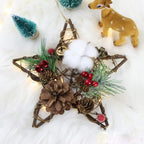 Ayuanb 20 Pcs Artificial Pine Picks, Christmas Cone Picks Red Berry Stems, Green Pine Needles Evergreen Branches for Christmas Floral Arrangement Wreath Crafts Holiday Xmas Tree Decorations