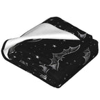 Bat Blanket, 50x60in, Soft Cozy Lightweight Flannel Throw with Goth Spooky Night Sky, Gifts Blankets for Women, Kids, Gothic Halloween Lovers, Travel Bed Living Room Home Decor