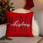 PSDWETS Christmas Pillow Covers 18x18 Inch Set of 4 Christmas Decorations Santa Claus Snowman Pillows Winter Holiday Throw Cushion Case for Couch Sofa