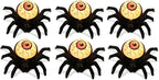 Halloween Decorations Tea Lights Candles with 6H Timer, 6 PCS Battery Operated LED Candle Spider Eyeballs Flameless Flickering Table Party Halloween Decor Indoor