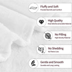 Cute Christmas Dog Head Fuzzy Throw Blanket for Women Men Girls Boys Soft Cozy Fleece Blanket for Bedroom Living Rooms Sofa Couch 50"x40"