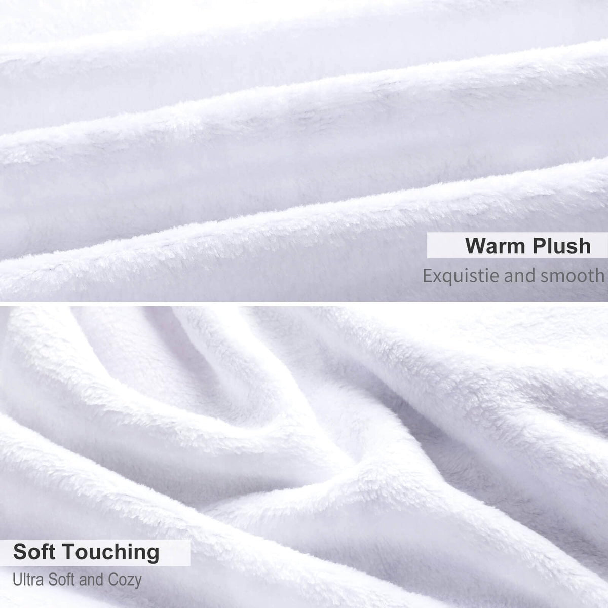 Halloween Throw Blanket 60" x 50" - Soft Flannel Ghost Blanket, Cozy Plush for Couch, Sofa & Bed, Fall Winter Decor, for Kids & Adults (Purple)