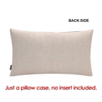 TRENDIN Christmas Pillow Cover 12x20 inches Believe in the Magic of Christmas Linen Rectangle Throw Pillow Cover for Sofa Couch Red PL953TR