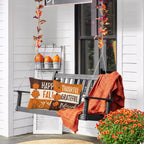 PSDWETS Throw Pillow Covers 18x18 Set of 4 for Fall Decor,Fall Decorations Maple Leaves Pumpkin Farmhouse Autumn Thanksgiving Cushion Cover for Home Sofa Couch