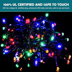 Bright Christmas Lights Outdoor 800 LED Christmas String Lights, 272ft 8 Modes Timer Fairy Twinkle Tree Lights for Home, Party, Holiday, Indoor Xmas Decorations Multicolor