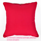 Christmas Tapestry Throw Pillow Cover 16x16 Inch - Festive Woven Jacquard Santa Claus Cushion Case - Red TC Backing, Piped Edges, Hidden Zipper - Decorative Holiday Home Decor for Sofa/Couch