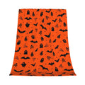 Halloween Throw Blanket Ultra Soft Skull Ghost Bat Flannel Blanket, Cozy Warm Lightweight Gift for Adults Kids, Machine Washable Couch Bed Blankets 60x50in