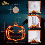 LOLStar Halloween Window Lights, 3 Pack Pumpkin, Spider, Witch Hat Lights