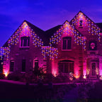 52FT Outdoor Halloween Lights, 480LED Purple and Orange Halloween Lights 12 Lighting Modes with Timer Memory Waterproof, String Lights for Outside, Party, Holiday, Garden Decor