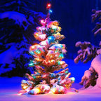 Christmas Lights Outdoor 19Ft 70 LED Chritmas Globe String Lights with Pearlized Glass Bulb UL Certified Christmas Tree Lights for Tree Decor