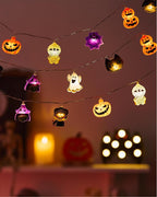 LOLStar Halloween String Lights Decorations, 9.8FT 20 LED Halloween Fairy Lights, Battery Operated (Not Included) with Timer Function and 8 Flashing Modes, Cute Booday Lights 2025 Home Indoor Decor