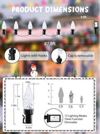 240 LED 78FT C6 Christmas String Lights, Super Long Christmas Lights Outdoor Indoor with 13 Modes & Timer, Waterproof Fairy Twinkle Light Plug in for Tree Garden Party Xmas Decorations (Cool White)