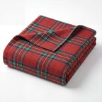 Horaldaily Red Green Farmhouse Plaid Spring Decorative Blanket Throw, Christmas Rustic Soft Lightweight Blanket for Couch Sofa Bed Lounging Decoration, Ideal Gifts for Kids Adults Self, 50x60