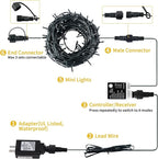 Christmas String Lights 66Feet 200 Led Twinkle Fairy Lights String with 8 Light Modes for Christmas Trees Garland Wreath Wedding Indoor Outdoor Holiday Decorations with White
