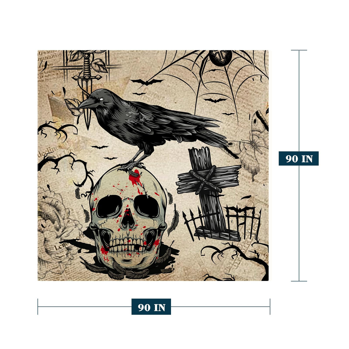 Neatee Living Halloween Throw Blanket Twin XL Vintage Skull Blanket for Women Men Adult Halloween Lightweight Fuzzy Soft Cozy Fleece Blankets and Throws Couch Sofa Bed Decorative Blanket 66x90