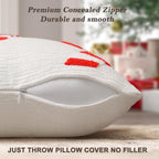 AYGXU Christmas Pillow Covers-Christmas Decor,2 Packs Candy Cane Pillows 18 * 18in,Throw Pillows for Couch for Bedroom Sofa Living Room