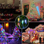 Christmas Lights Multicolor, 75 Ft 200 LED Christmas String Lights Connectable, 8 Modes, Timer, Waterproof Fairy Twinkle Light for Party, Garden, Patio, Home, Wedings, Holiday, Xmas Tree Decorations