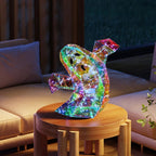 Prismatic Iridescent Spooky Ghost, Halloween Ghost Decorations,LED Iridescent Ghost Light,Halloween Light Up Ghost (Small Ghost)