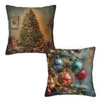 Mshutbna Christmas Tree Pendant Throw Pillow Covers 18x18 inch Set of 2 Pillow Case Cushion Cover for Home Sofa Couch Living Room Car Decor