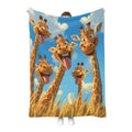 Hohoto Giraffe Blanket for Adults Women Men Girls Boys Birthday Christmas Halloween Easter Father's Day Dad Husband Boyfriend Son Throw Blanket 50"x60"