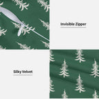 Sunshineyan Christmas Pillow Covers 22 x 22 Set of 2, Green Chirstmas Tree Decorations Throw Pillow Covers Outdoor Winter Holiday Farmhouse Xmas Cushion Case Linen Square for Home Couch Sofa