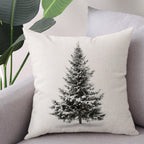 Coeufuedy Christmas Pillow Covers - 18x18 Inch Set of 4 Home Noel Truck Tree Holiday Cushion Covers Farmhouse Christmas Decoration for Sofa Couch Living Room