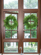 26" Cedar Norfolk Pine Wreath Realistic Christmas Door Wreath for Windows Porches Walls Indoor Outdoor Christmas Decorations Home Decor