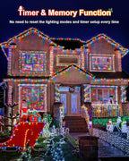 355FT 900 Christmas Lights, Extra Long Outdoor String Lights Waterproof, Timer & Memory, 8 Modes Dimmable Plug in Fairy Lights for Classroom Tree Patry Holiday Indoor Decorations, Multicolor