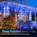 98FT Christmas Lights Outdoor Decorations 900LED Fairy String Light 12 Lighting Modes with Timer Memory Waterproof Christmas Light for Yard Roof Party Holiday Wedding Garden Decor