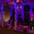 Dazzle Bright Halloween Fairy String Lights, 20 FT 60 LED Copper Wire Battery Operated Waterproof Lights, Halloween Decorations for Indoor Home Room Outdoor Garden Patio Party Decor (Purple)
