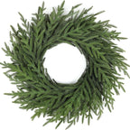 Artgar 26 Inch Pine Wreath - Christmas Wreaths for Front Door - Real Touch Pine Wreath - Large Artificial Green Wreaths for Walls Windows Porches Farmhouse Indoor Outdoor Home Decor