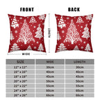 Kwlegh Red Christmas Pillow Covers 18x18 Winter Xmas Tree with Snowflakes Decorative Pillow Covers Set of 2 Holiday Cushion Case for Christmas Decorations Living Room Outdoor