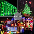 Green String Lights Outdoor Decoration, 66 ft 200 LED Green Christmas Lights, Indoor Outdoor Connectable 8 Modes Clear Wire Twinkle Fairy Light for Xmas Tree Party Christmas Decor
