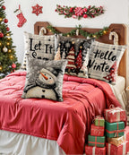 SEGXCFL Christmas Pillow Covers Decorative for Couch Sofa Livingroom Outdoor Christmas Home Decor