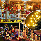 KNONEW Christmas Lights Outdoor 500 LED 197FT Green Wire Color Changing String Lights with 11 Modes & Timer Dimmable Fairy Light for Xmas Tree Roof Yard Wedding Decorations(Warm White to Multicolor)