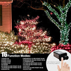 LAMPHOME 33ft Christmas Decorative St. Patrick's Day Mini String Lights, 100 LED Transparent Wire Fairy Starry String Lights Plug in, 11 Lighting Modes for Indoor Outdoor Xmas Tree (Green)