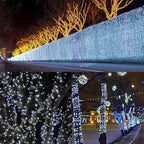 WATERGLIDE 1000 LED Christmas String Lights, 328 FT Green Wire LED Decorative Fairy Lights with Remote & 8 Modes, Waterproof for Outdoor Xmas Holiday Party Garden Wedding Home Decor, Cool White