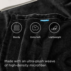 Bedsure GentleSoft Fleece Throw Blanket for Couch Black - Lightweight Plush Fuzzy Cozy Soft Halloween Blankets and Throws for Sofa, 50x60 inches