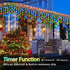 52FT Christmas Lights Outdoor Decorations 480LED Fairy String Light 12 Lighting Modes with Timer Memory Waterproof Christmas Light for Yard Roof Party Holiday Wedding Garden Decor