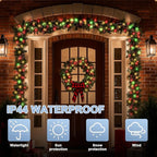 LAMPHOME 33ft Christmas Decorative Mini Lights, 100 LED Transparent Wire Fairy Starry String Lights Plug in, 16 Lighting Modes for Indoor Outdoor Xmas Tree Wedding Party Decoration (Red/Green/Warm)
