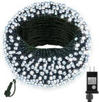 66FT 200 LED Christmas Lights with Timer, Twinkle Fairy Lights String with 8 Flashing Modes String Lights for Indoor Bedroom Outdoor Christmas Trees Garland Wreath Holiday Decorations, Cool White
