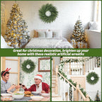 26 inch Norfolk Pine Wreath, Realistic Christmas Wreath for Front Door,Artificial Real Touch Green Wreath Greenery for Door Wall Windows Mantle Outdoor Christmas Decoration