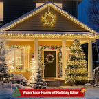 66FT 200 LED Christmas Light, Twinkle Xmas Lights with 8 Modes and Timer, Outdoor Waterproof Christmas Tree Lights for Room Bedroom Wedding Party Holiday Decorations, Warm White