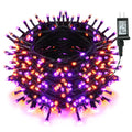 Brizled Halloween Lights, 262.46FT 800 LED Halloween Lights, Mini Purple Light 8 Modes Waterproof, Plug in Orange LED String Light for Outdoor Indoor Thanksgiving Party Decor (Orange & Purple)