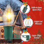 50 FT C9 LED Christmas Lights Outdoor With Clips, Large Bulb String Lights, Warm White Roofline Lights for House and Garden Xmas Decoration