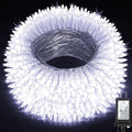 350LED Christmas Lights Indoor Outdoor, 90ft 12 Modes Cool White LED String Lights with Timer Dimmable, Waterproof Tree Lights for Xmas Patio Yard Fence Bedroom Wedding Garden Decor Cool White