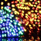 WATERGLIDE 1000 LED Christmas String Lights, 328 FT Green Wire LED Decorative Fairy Lights with Remote & 8 Modes, Waterproof for Outdoor Xmas Holiday Party Garden Wedding Home Decor, Multicolor