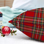 GOOESING Christmas Plaid Pillow Covers 22x22 Inch Set of 2 Scottish Tartan Farmhouse Throw Pillow Case Cushion Cover for Sofa Couch Home Decor, Red and Green
