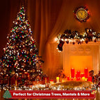 264ft 800 LED Christmas Tree String Lights Outdoor Fairy Lights Plug in, Expandable Green Wire Clear Bulbs Mini Lights 8 Modes, Xmas Wedding Party Decoration (Multicolor)